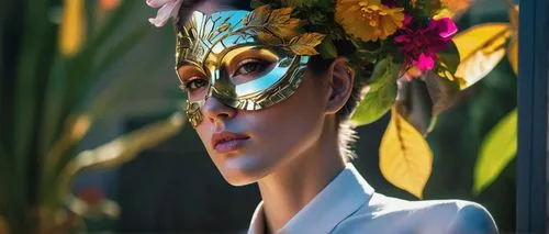 venetian mask,masquerade,headdress,golden mask,headress,golden wreath,gold mask,sun bride,balinese,amazonica,masqueraders,headpieces,headpiece,tropical bloom,tropico,diablada,efik,junkanoo,sundancer,oshun,Photography,Artistic Photography,Artistic Photography 08