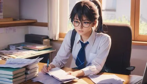 sumiala,megane,secretarial,ritsuko,yumei,hikikomori,kiyoko,komi,office worker,yabuki,kuriyama,napata,gakki,miyuki,inui,ayaka,girl studying,enomoto,hirotaka,suzuko,Illustration,Paper based,Paper Based 26