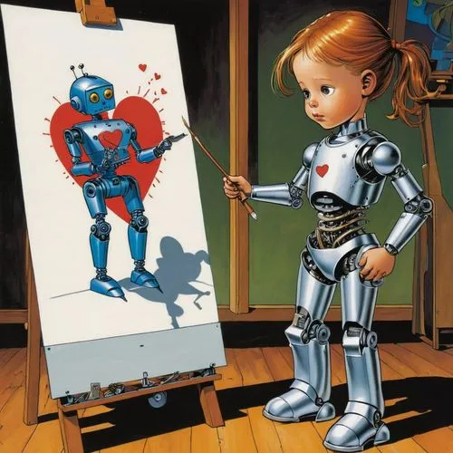 liefeld,painting technique,robocop,richter,painter doll,glass painting,Illustration,American Style,American Style 04