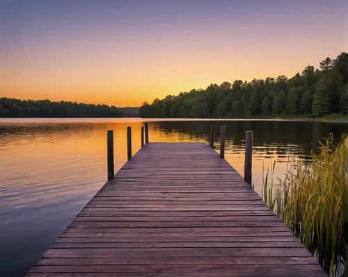 evening lake,tranquility,calm waters,dock on beeds lake,beautiful lake,calm water,landscape photography,wooden pier,peacefulness,dock,spring lake,wooden decking,lakeside,calming,boat dock,the lake,peaceful,high mountain lake,spaciousness,first light,Illustration,Paper based,Paper Based 01