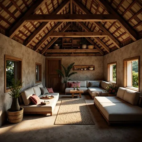 amanresorts,mustique,cabana,tropical house,javanese traditional house,wooden beams,home interior,thatch roof,cottars,living room,chalet,loft,verandah,anantara,beautiful home,sunroom,wooden roof,livingroom,longhouse,sitting room