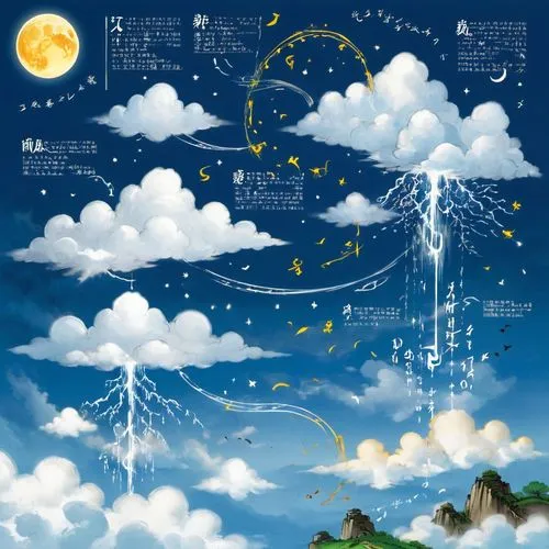 star chart,dandelion background,moon and star background,starcatchers,star winds,starry sky,Unique,Design,Blueprint