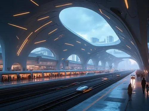 futuristic architecture,marmaray,futuristic landscape,trainshed,arcology,theed,the train station,superstructures,train station,skyways,superhighways,french train station,megastructure,spaceport,railways,stations,subway station,coruscant,megastructures,spaceliner,Photography,General,Realistic