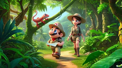 tropical forest,hoenn,rainforest,rainforests,jungle,philodendrons,arrietty,explorers,tropical jungle,madagascans,rain forest,cartoon forest,game illustration,jungles,cartoon video game background,jungly,adventurers,wander,sinnoh,mushroom landscape