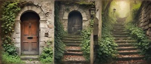 doorways,passageways,ruelle,the threshold of the house,doorsteps,narrowness,abandoned places,passageway,image manipulation,entranceways,photo manipulation,doors,winding steps,photoshop manipulation,stereoscopic,creepy doorway,corridors,houses clipart,old door,the door,Unique,Paper Cuts,Paper Cuts 06