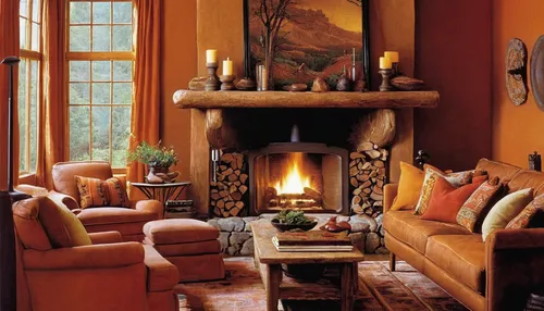 fire place,fireplaces,fireplace,autumn decor,sitting room,log fire,warm and cozy,wood stove,wood-burning stove,fireside,warm colors,interior decor,country cottage,family room,christmas fireplace,living room,fire in fireplace,chaise lounge,livingroom,autumn decoration,Conceptual Art,Sci-Fi,Sci-Fi 19