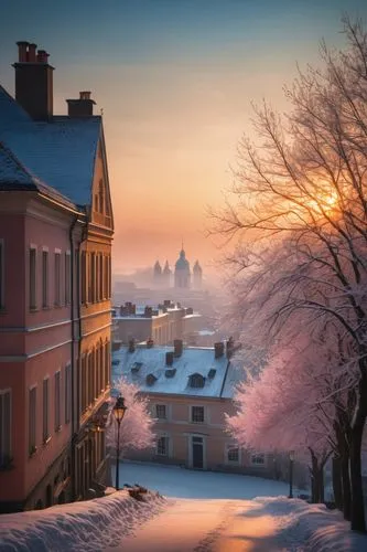 prague,winter morning,tallinn,hoarfrost,winter landscape,prag,poland,houses silhouette,helsinki,pologne,suomenlinna,winter magic,viennese,goteborg,gothenburg,wawel,praga,krumlov,graz,finlandia,Photography,General,Cinematic