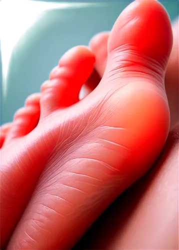 human foot, close-up, top view, inflamed skin, red rash, small bumps, itching, swollen, painful, detailed texture, soft focus, natural light, shallow depth of field, warm color tone.,ultrasounds,refle