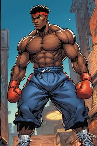 panamanian balboa,bukom,ryu,balrog,rigondeaux,buakaw,Illustration,American Style,American Style 13