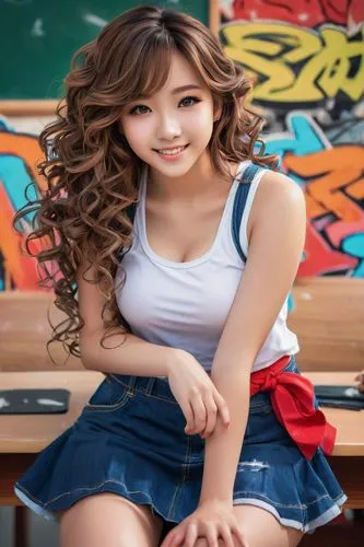 asian girl,korean,girl sitting,phuquy,girl in overalls,asian woman,korean won,asian,asia girl,portrait background,uji,photographic background,wooden background,pin-up model,pin-up girl,wood background,korean culture,beautiful young woman,pretty young woman,japanese idol,Conceptual Art,Graffiti Art,Graffiti Art 09