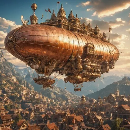 airships,airship,skyship,dirigible,air ship,dirigibles,steampunk,caravel,vimana,zeppelin,heliborne,zeppelins,bathysphere,montgolfier,flying machine,blimp,steamboy,landship,gas balloon,syberia,Photography,General,Realistic