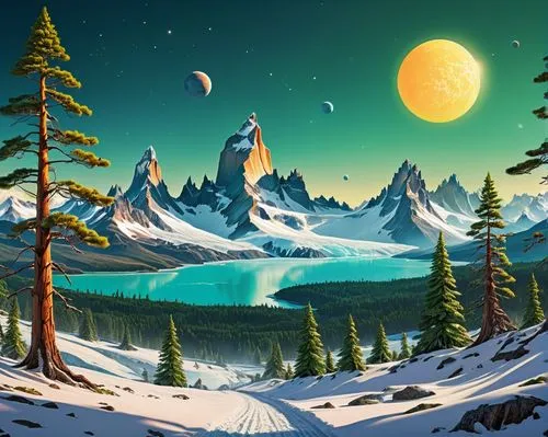 landscape background,snowy peaks,cartoon video game background,lunar landscape,moon and star background,ice planet,snowy mountains,snow landscape,winter background,mountain scene,fantasy landscape,mountain landscape,snow mountains,snowy landscape,mountainous landscape,christmas snowy background,salt meadow landscape,nature background,winter landscape,background vector,Conceptual Art,Sci-Fi,Sci-Fi 20