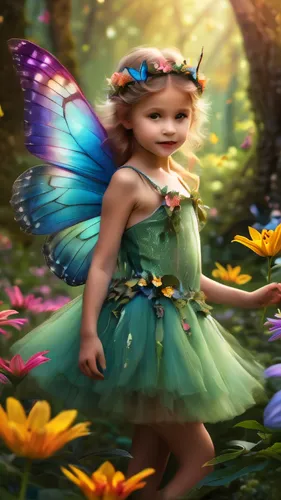 little girl fairy,child fairy,faerie,faery,butterfly background,fairies aloft,garden fairy,flower fairy,fairy,blue butterfly background,children's background,cupido (butterfly),fairies,fairy world,children's fairy tale,rosa ' the fairy,fairy forest,fairy queen,fairy dust,spring leaf background,Photography,General,Natural