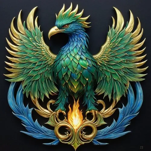 garuda,phoenix rooster,patung garuda,national emblem,mongolian eagle,coat of arms of bird,peacock,ornamental bird,imperial eagle,blue and gold macaw,firebird,eagle,gryphon,phoenix,eagle illustration,emblem,an ornamental bird,heraldic,eagle vector,eagle head,Illustration,Realistic Fantasy,Realistic Fantasy 08