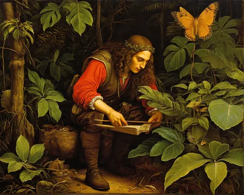 work in the garden,lepidopterist,gardener,foraging,forest workers,a carpenter,hunting scene,farmer in the woods,picking vegetables in early spring,forest man,man with a computer,throwing leaves,capuchin,garden work,foragers,nature and man,david bates,girl picking flowers,glean,girl picking apples,Art,Classical Oil Painting,Classical Oil Painting 03