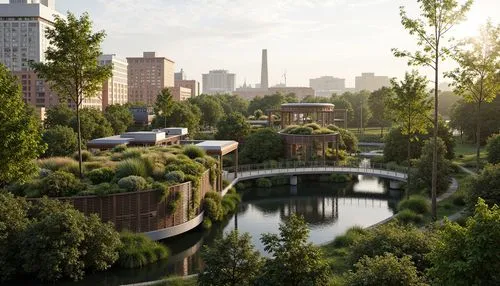 ecotopia,urban park,central park,microhabitats,castlefield,biopolis,urban development,riverways,europan,terraformed,urban landscape,riversides,landscaped,petrzalka,urban design,beltline,urbanworld,riverwoods,gowanus,futuristic landscape