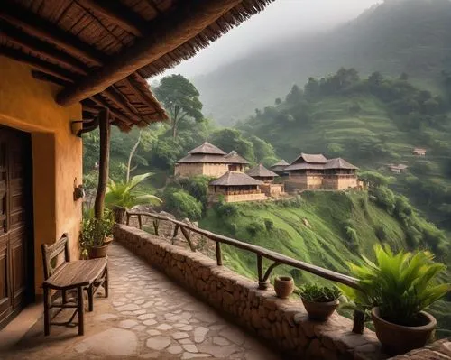 rice terrace,rice terraces,ha giang,sapa,tulou,banaue,kassapa,guizhou,house in mountains,huadong,lhakhang,terraces,yangshao,terraced,nepal,palese,lukla,mountain village,wudang,yunnan,Illustration,Abstract Fantasy,Abstract Fantasy 07