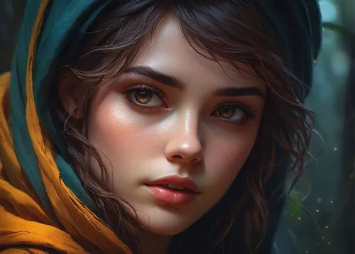 fantasy portrait,mystical portrait of a girl,world digital painting,digital painting,fantasy art,elven,romantic portrait,tiger lily,girl portrait,portrait background,hand digital painting,sorceress,digital art,the enchantress,fantasy picture,faery,wood elf,faerie,woman portrait,dryad,Conceptual Art,Fantasy,Fantasy 17