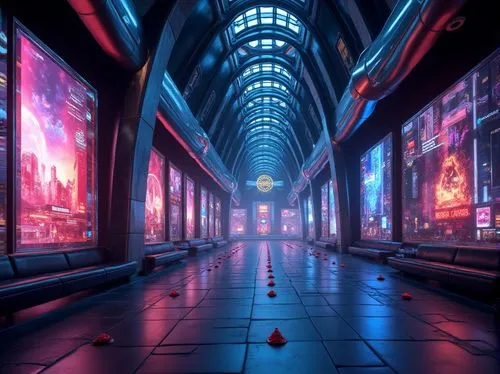 cybercity,metropolis,kaleidoscape,3d background,cyberscene,cartoon video game background,cyberia,futuristic landscape,corridors,fantasy city,ufo interior,arcades,arcade,cybertown,cyberview,passage,virtual landscape,cyberworld,cyberspace,3d render,Photography,General,Realistic