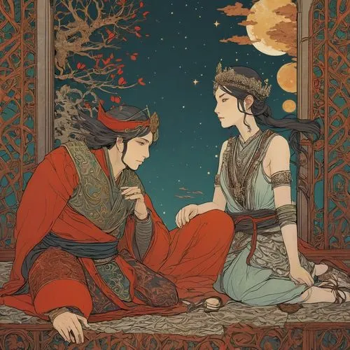 chuseok,fenyang,kommuna,kangwon,biruta,damxung,Illustration,Realistic Fantasy,Realistic Fantasy 12