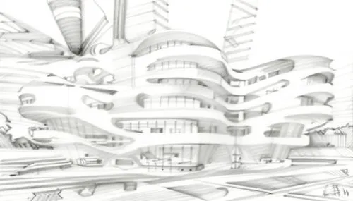 futuristic architecture,wireframe graphics,kirrarchitecture,wireframe,honeycomb structure,building honeycomb,multi-story structure,solar cell base,arhitecture,architect plan,multistoreyed,urban development,archidaily,urban design,school design,architect,3d rendering,circular staircase,architecture,sky space concept,Design Sketch,Design Sketch,Pencil Line Art