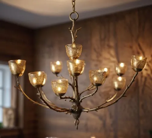 Twig chandelier finish antique brass,candelabra,candelabras,chandeliered,candelabrum,chandeliers,hanging lamp,hanging light,chandelier,fairy lights,table lamps,sconces,candelight,festoons,cuckoo light