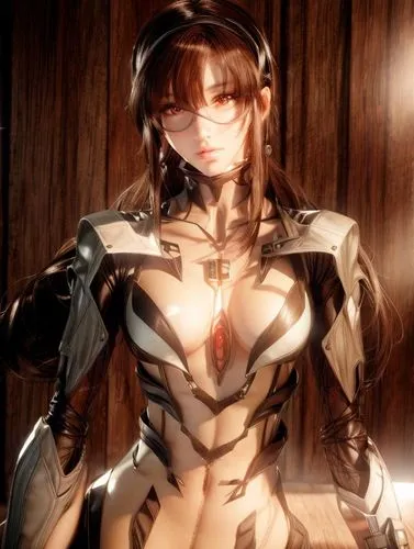 asuka langley soryu,cyborg,cyber glasses,cuirass,fran,honmei choco,evangelion eva 00 unit,ai,eris,neottia nidus-avis,evangelion,cynosbatos,kosmea,lechona,eve,cybernetics,glare protection,magna,candela,anime 3d