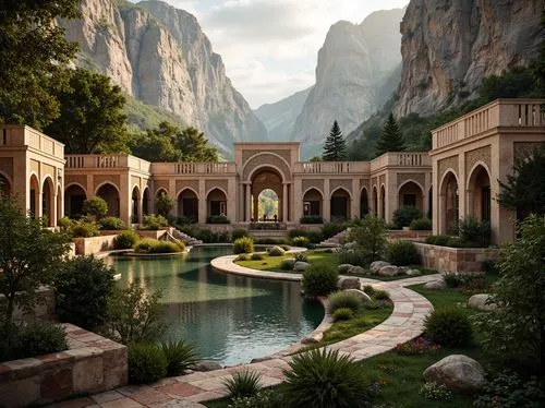 rivendell,amanresorts,theed,dorne,monastery garden,water palace,marble palace,oasis,seregil,fantasy landscape,gondolin,monasteries,naqadeh,naboo,secret garden of venus,decorative fountains,beleriand,hamam,tirith,sansar