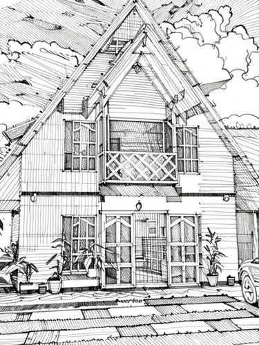 house drawing,house floorplan,floorplan home,wooden house,timber house,houses clipart,stilt house,house shape,straw roofing,garden elevation,house facade,wooden houses,house front,chalet,stilt houses,exterior decoration,residential house,traditional house,architect plan,two story house,Design Sketch,Design Sketch,None