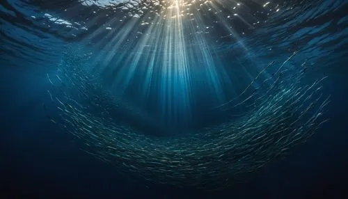 rays,deep sea,deep ocean,driftnets,sardines,depths,light rays,the bottom of the sea,god of the sea,ocean underwater,under the water,shoal,beneath,school of fish,benthopelagic,lanternfish,undersea,beam of light,underwater background,under the sea,Photography,General,Natural