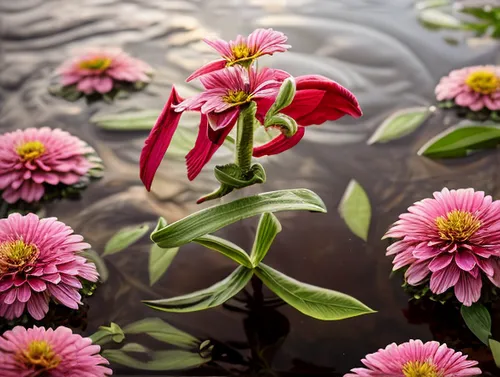 pond flower,pink moccasin flower,lotus on pond,pink water lilies,pink water lily,flower water,red water lily,water lotus,echinacea purpurea,coneflowers,deep coral zinnia,coneflower,lotus flowers,water flower,water lily flower,red clover flower,pink chrysanthemum,lily pond,dahlia pink,pink dahlias,Realistic,Flower,Zinnia