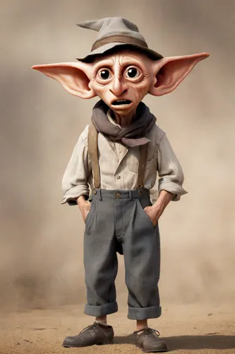 scandia gnome,yoda,goblin,gnome,pubg mascot,fgoblin,miguel of coco,pinocchio,male character,kobold,mundi,a carpenter,main character,elf,eyup,3d model,jiminy cricket,gerbien,dwarf sundheim,aye-aye,Photography,Realistic