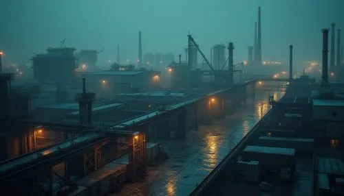 industrial landscape,ship yard,docks,shipyards,dockyards,industrial,dishonored,harbor,dockage,syberia,industrial area,industriels,norilsk,refineries,murmansk,fishtown,bladerunner,stevedores,seaport,port cranes,Photography,General,Realistic