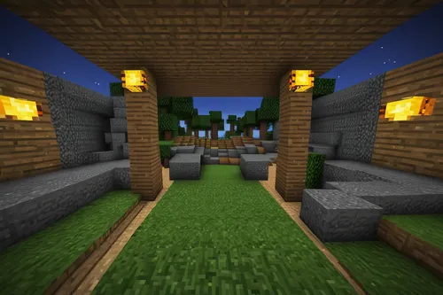 ravine,chicken farm,wooden planks,chicken coop,wooden beams,ambient lights,and power generation,minecraft,wither,hollow blocks,wooden windows,block train,stables,dungeons,cobblestone,amplified,render,bee farm,terraforming,wooden hut,Conceptual Art,Fantasy,Fantasy 28