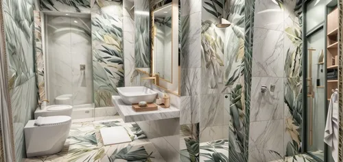 luxury bathroom,shower bar,glass tiles,marble,bathroom cabinet,casa fuster hotel,bamboo curtain,room divider,bathroom accessory,bathroom,interior design,washroom,shower door,search interior solutions,almond tiles,modern decor,ceramic tile,marble palace,glass wall,shower curtain