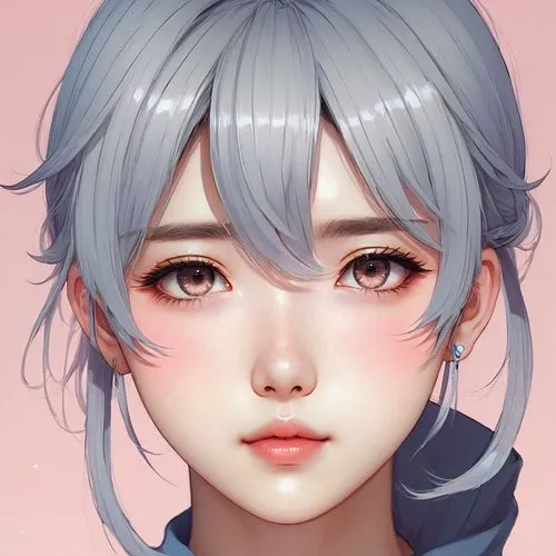 Generate an anime face with blushing cheeks and a shy, downward gaze.,rei ayanami,kashima,ayanami,piko,krita,tomoe,saiko,sae,weiss,yuki,sakuya,kanon,kuroko,nanami,franziska,zuoyun,mitsuki,rei,sayo,nad