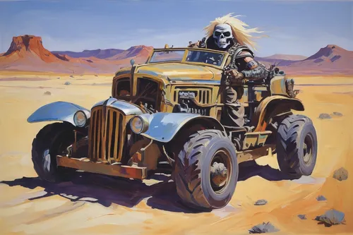 desert racing,desert safari,ford model a,willys jeep truck,willys jeep,vintage vehicle,austin 7,jeep cj,automobile,willys-overland jeepster,dodge power wagon,old vehicle,dodge m37,ford model b,ford truck,tractor,gaz-m20 pobeda,desert run,vintage cars,antique car,Art,Artistic Painting,Artistic Painting 41