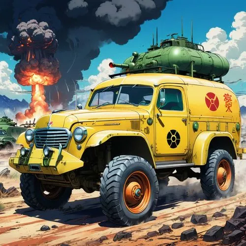 uaz,chernogorneft,defender,fire truck,fireforce,hanomag,bomberos,retro vehicle,chernovol,safari,special vehicle,lrdg,hagglund,firetruck,us vehicle,kamaz,inwagen,armored car,hino,tank pumper,Illustration,Japanese style,Japanese Style 03