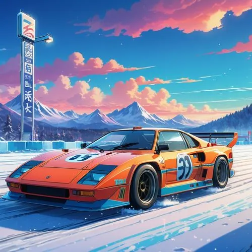 gulf,ford gt 2020,3d car wallpaper,game car,wanganella,car wallpapers,alpine,testarossa,ford gt,porsche gt,automobile racer,racing road,alpine drive,onrush,porsche,porsche turbo,alpine style,snow slope,countach,daytona,Illustration,Japanese style,Japanese Style 03