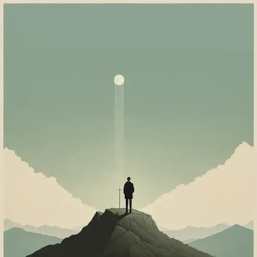 travel poster,earth rise,three peaks,summit,towards the top of man,mountain,the spirit of the mountains,sci fiction illustration,a3 poster,mountain guide,poster mockup,mountain world,beacon,mountains,the wanderer,minimalism,peaks,man silhouette,minimalist,the horizon,Illustration,Japanese style,Japanese Style 08