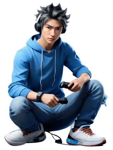 tracksuit,controller jay,sweatpant,gamer,soundcloud icon,life stage icon,dj,shoes icon,ken,png transparent,male character,png image,saji,phone icon,sit,spotify icon,game character,sega,headphone,pedal,Illustration,Japanese style,Japanese Style 10