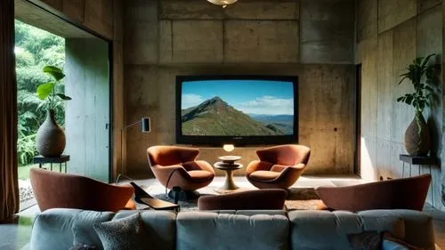 amanresorts,sitting room,livingroom,mid century modern,house in mountains,cottars