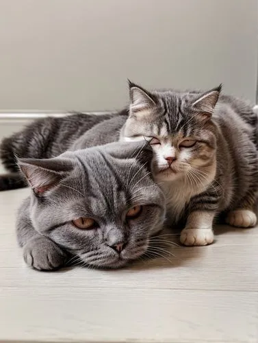 british shorthair,cat family,american shorthair,gray cat,european shorthair,chartreux,three friends,cat image,cat resting,cat bed,small to medium-sized cats,gray kitty,cat furniture,scottish fold,amer