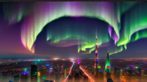 aurora borealis,norther lights,northen lights,auroras,the northern lights,nothern lights,panoramical,northern lights,polar lights,northern light,polar aurora,fantasy city,world digital painting,southern aurora,aurora colors,fantasy world,northernlight,basil's cathedral,3d background,northen light