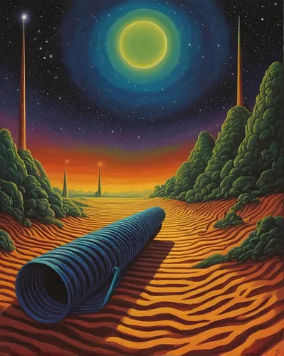 Write a mysterious story about Alex Tanning's encounter with an otherworldly entity.,dune landscape,didgeridoo,planetary system,solar wind,dune 45,dune,shifting dune,solar field,futuristic landscape,d