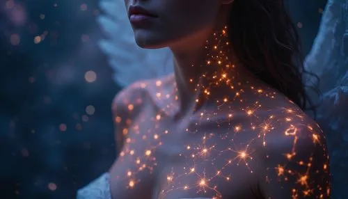 fireflies,faerie,mystical portrait of a girl,fairie,faery,fairy lights