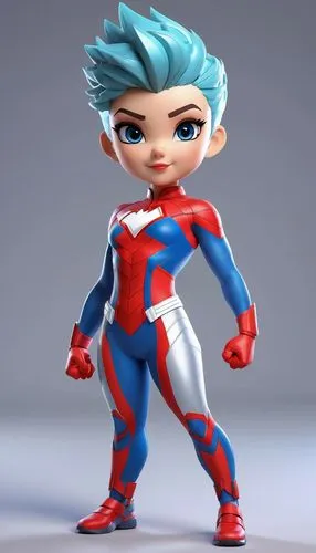  Heavy makeup, messy dyed hair, angular cheekbones, small eyes, thin lips, low nose, upper body,an anime character standing in a full body suit,koichi,cyberstar,niederman,miraculous,tenkrat,mista,Uniq