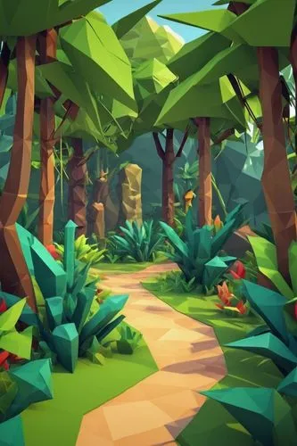 Low Poly,lowpoly,forest path,low poly,tropical forest,cartoon forest,forest glade,jungle,fairy forest,forest floor,tearaway,the forest,mushroom landscape,forest,forests,the forests,green forest,forest