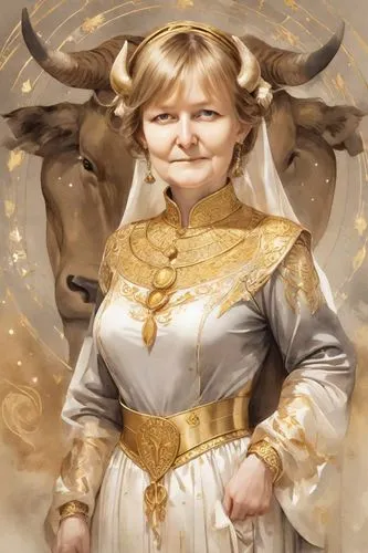 frigga,golden unicorn,joan of arc,thorhild,goldenfleece,kushana,oerth,elspeth,kriemhild,gunnhild,eichenberg,archduchess,goddess of justice,caramon,johanna,elenore,mercally,cepora judith,sapientia,berengaria,Digital Art,Watercolor