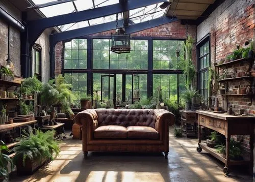 sunroom,conservatories,loft,conservatory,herbology,rustic aesthetic,glasshouse,bellocq,garden shed,sitting room,greenhouse,wooden windows,brickworks,dandelion hall,crittall,hothouse,great room,barnwood,indoor,breakfast room,Illustration,American Style,American Style 03